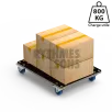 Plateau roulant Polyvalente 800x600xE21mm Roul. Ø100