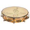 Tambourin Ø10"/25cm 1 rangée cymbalettes peau synthétique