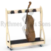 RYTHMES & SONS Chariot ratelier OpalWhite pour 3 contrebasses ou 4 violoncelles