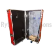 Flight-case 530x600xH1370 avec mât d'affichage