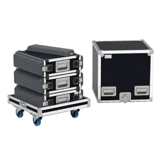 Flight-cases pour racks&nbsp;19"&nbsp;et baies 19"